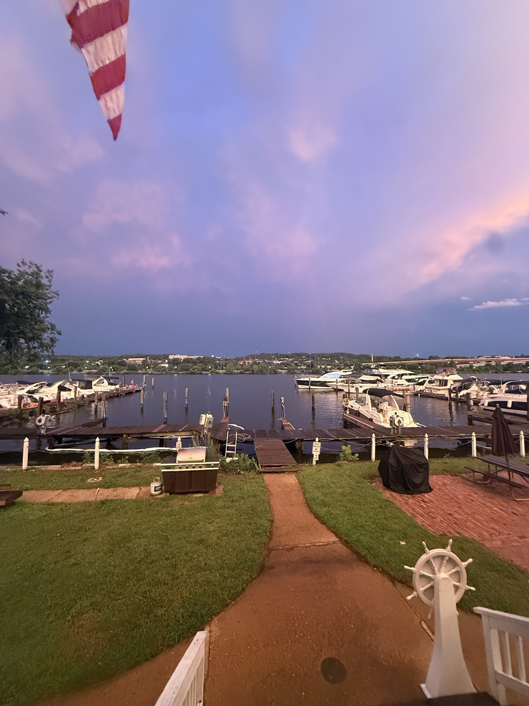 Dusk over the docks