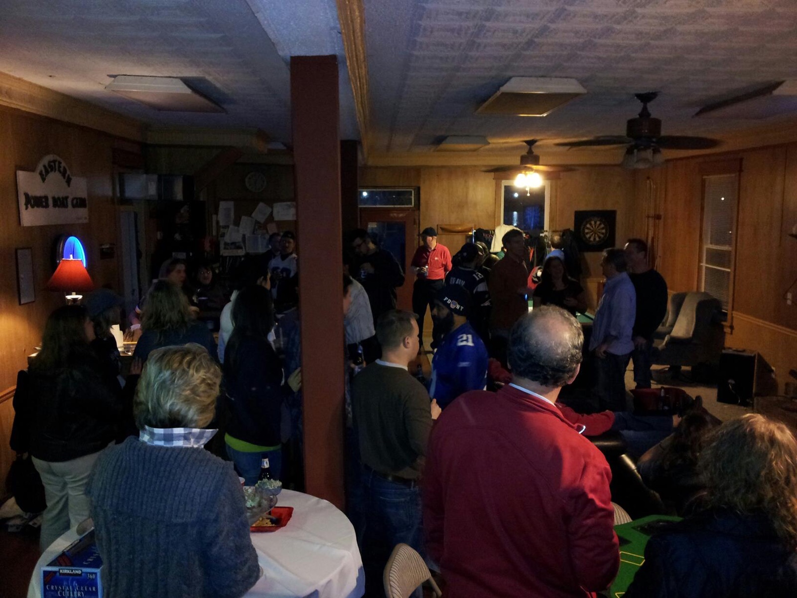 A full house in the clubhouse